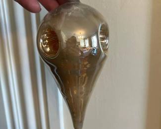 094 teardropshapediridescentornament