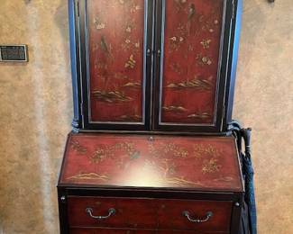 Magnificent hand-painted secretary