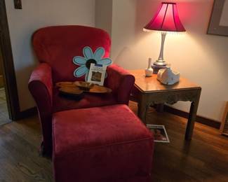 Glider chair and ottoman
