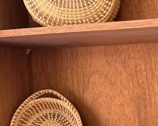 South Carolina handwoven Gullah baskets - 40+ years old in excellent condition