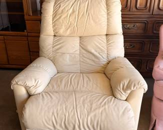 Leather recliner