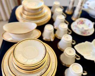 Lenox "Eclipse" blue and gold formal service