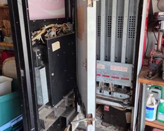 The inside of the coke Machine