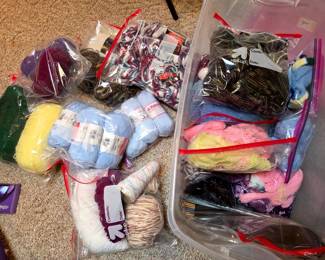 Lots of bags of Yarn