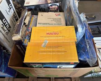 5074  Tarps, Malibu Landscape Lighting, Oscillating Fan, Apollo Saturn V Model