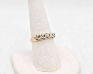 740  14k Gold Ring with Diamonds, 2.1g
