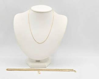 762  14kt Necklaces and Pendant, 7 1g