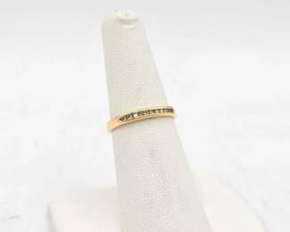 736  14k Gold Ring with Diamonds, 2.1g