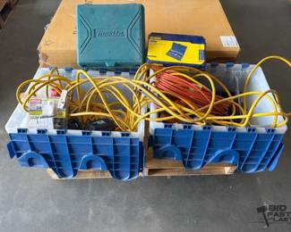 5030  Makita Power Drill, Irwin Tap  Die Set, Ryobi Batteries with Chargers