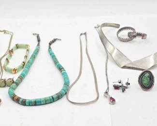 954  Sterling Silver Jewelry, 175g