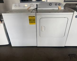 6002  Hot Point Washer and Whirlpool Dryer