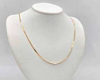 720  14k Gold Chain Necklace, 3.5g