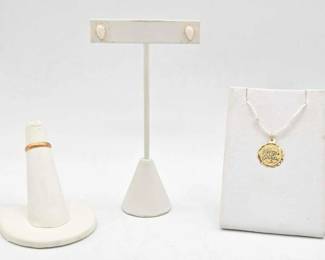 732  14k Gold Jewelry, 2.3g