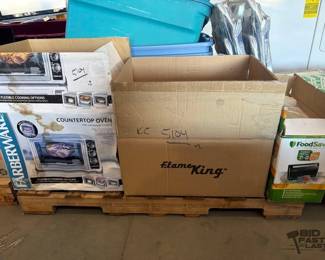 5104  Flame King Portable Gas Grill and Farberware Countertop Oven