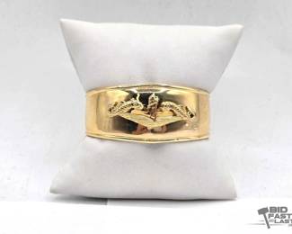 774  14kt Gold Bangle Bracelet, 14.4g