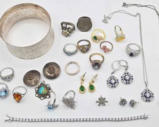 944  Sterling Silver Jewelry, 191.1g