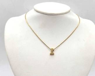 766  14kt Gold Necklace with Pendant, 5.6g