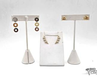 788  14kt Earrings with SemiPrecious Stones, 8.4g