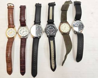 1162  6 Wrist Watches