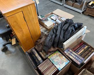 6184  CD Cabinet and CDs