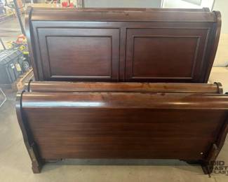 6014  2 Wooden Bed Frames