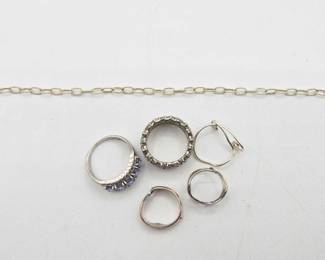 902  Sterling Silver Rings  Bracelets, 16g
