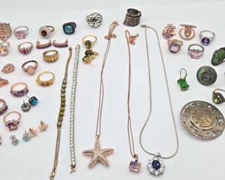 942  Sterling Silver Jewelry, 204.1g