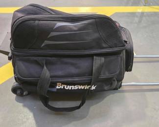 4112  Burnswick Bowling Ball Holder and Bowling Ball