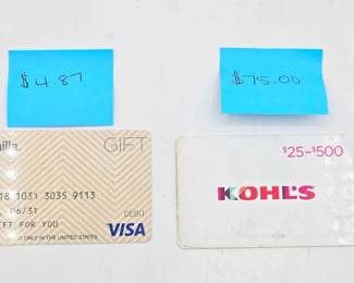 1908  Gift Cards