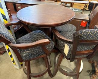 6074  High Top Table With Barstools