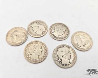 1404  90 Silver Quarters