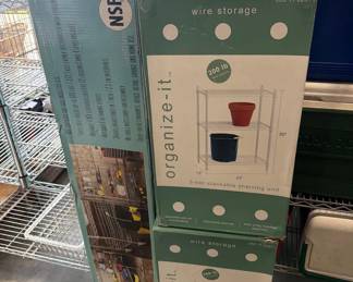 5006  3 NEW Metal Wire Racks