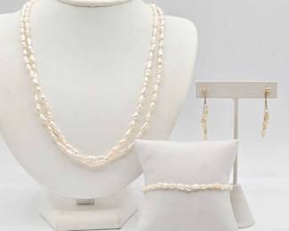 988  Pearl Jewelry Set, 41.8g