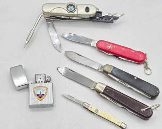 1900  Pocket Knifes and Lighter