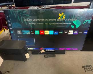 5254  65 Samsung TV with Bose Sound Bar