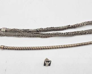 930  Sterling Silver Jewelry, 158.9g