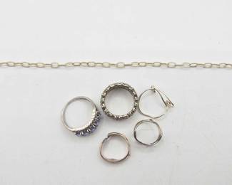 902  Sterling Silver Rings  Bracelets, 16g