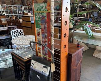 6104  Step Stool, 2 CD Racks