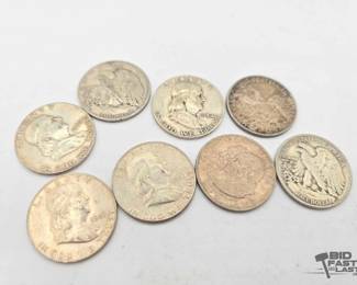 1408  90 Silver Half Dollars