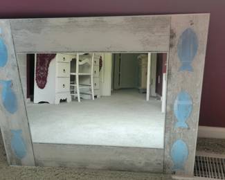 Cool mirror with fish