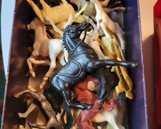 Plastic horses
