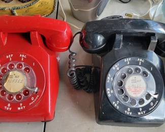 Awesome vintage rotary phones