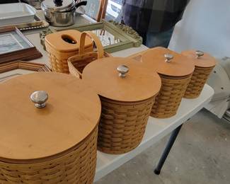 Rare Longaberger canister set