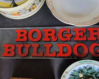 Glass sign