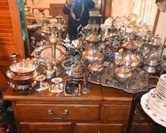 Silver plate Tea set, 