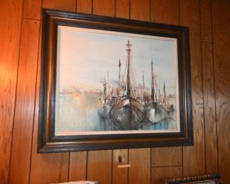 Sailboat painting