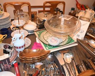 Glassware, Knives, Fiestaware