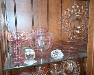 Vintage Glassware serving plates, 
