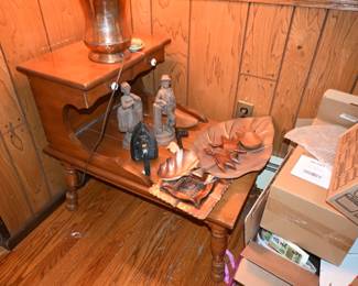 Country Cottage End Table, Cast iron Door Stopper