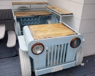 Jeep bar cart